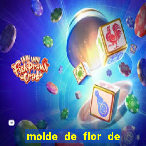 molde de flor de eva grande para imprimir